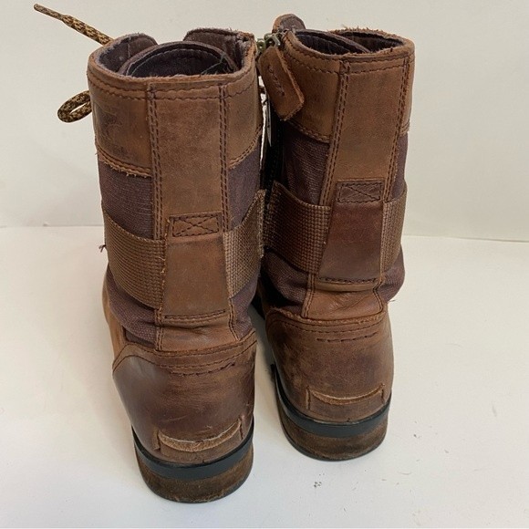 Sorel Size 10.5 Womens Brown Leather Lace-Up Boots - Picture 7 of 10